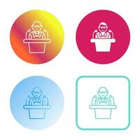 Unique Lecture Vector Icon