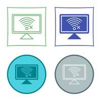 Disconnected Network Vector Icon