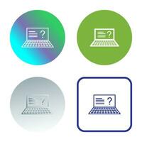 Unique Online Exam Vector Icon