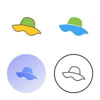 icono de vector de sombrero