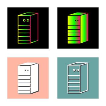 icono de vector de red de servidor