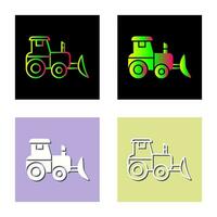 Industrial Tractor Vector Icon