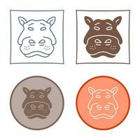 Hippo Vector Icon