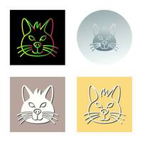 icono de vector de gato