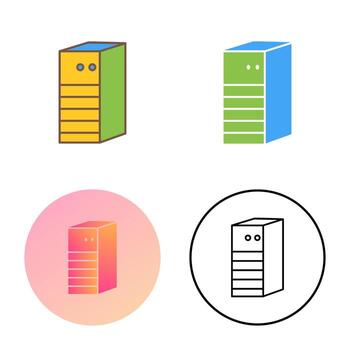 icono de vector de red de servidor