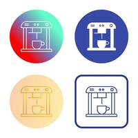 Unique Coffee Machine Vector Icon