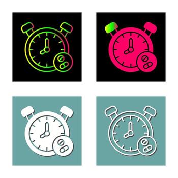 icono de vector de reloj
