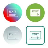 Unique Exit Vector Icon