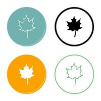 Autumn Leaf Vector Icon