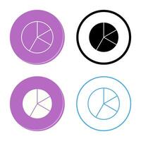 icono de vector de gráfico circular