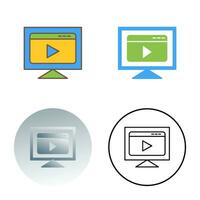 Video Streaming Vector Icon