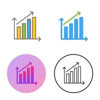 Rising Statistics Vector Icon