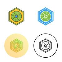 Unique Hexagonal Diaphram Vector Icon