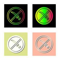 No Weapons Vector Icon