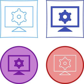Computer Settings Vector Icon