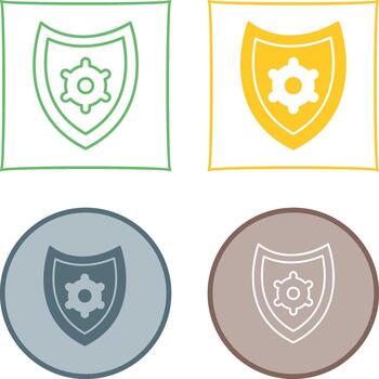 icono de vector de configuración de seguridad