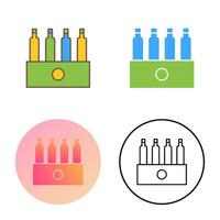 Unique Pack of Beers Vector Icon