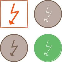 Unique Flash Vector Icon