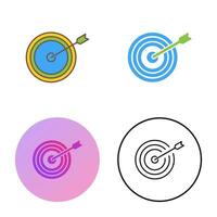 Unique Dartboard Vector Icon