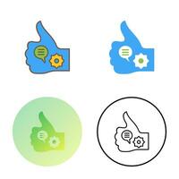 Unique Like Marketing Vector Icon