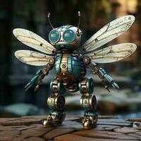 3d Robot dragonfly photo