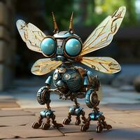3d Robot dragonfly photo