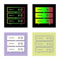 Unique Server Network Vector Icon