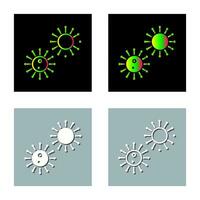 Unique Virus Vector Icon