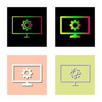 Unique Network Settings Vector Icon