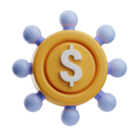 Crowfunding illustration 3d png