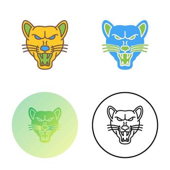 icono de vector de lobo