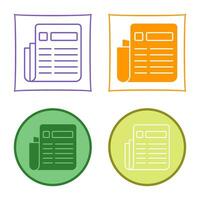 News Paper Vector Icon