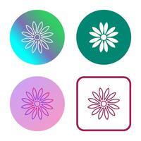 Unique Flower Vector Icon