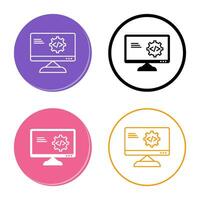 Unique Code Optimization Vector Icon