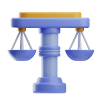 Balance illustration 3d png