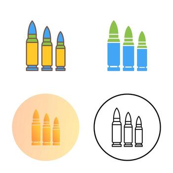icono de vector de balas