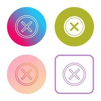 Do Not Cross Vector Icon