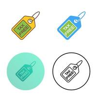 Tax Free Vector Icon