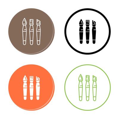 Brushes Vector Icon