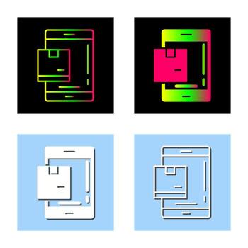 icono de vector de paquete