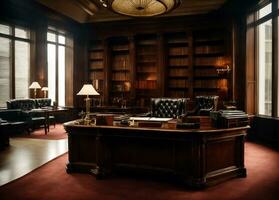 Lawyer's law office, justice and law concept. photo