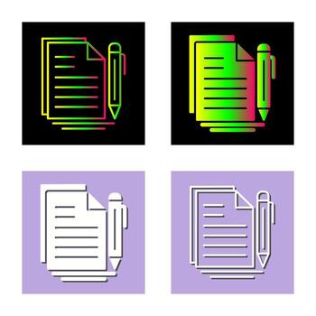 icono de vector de documento