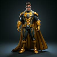 3d cartoon super hero photo