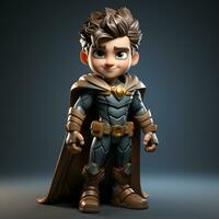 3d cartoon super hero photo