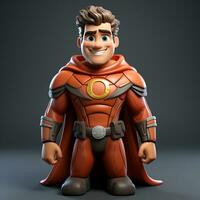 3d cartoon super hero photo