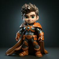 3d cartoon super hero photo