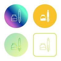 Ink and Pen Vector Icon