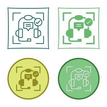 icono de vector de soporte técnico