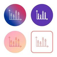 Candidate Graph Vector Icon