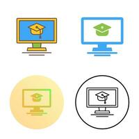 Online Course Vector Icon